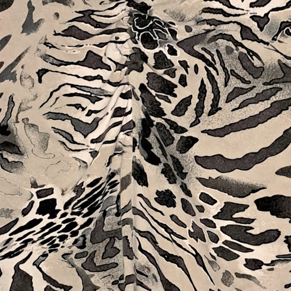Josephine Chaus Animal Print Sleeveless- Black and Cream Women's XXL #51 - Picture 3 of 7